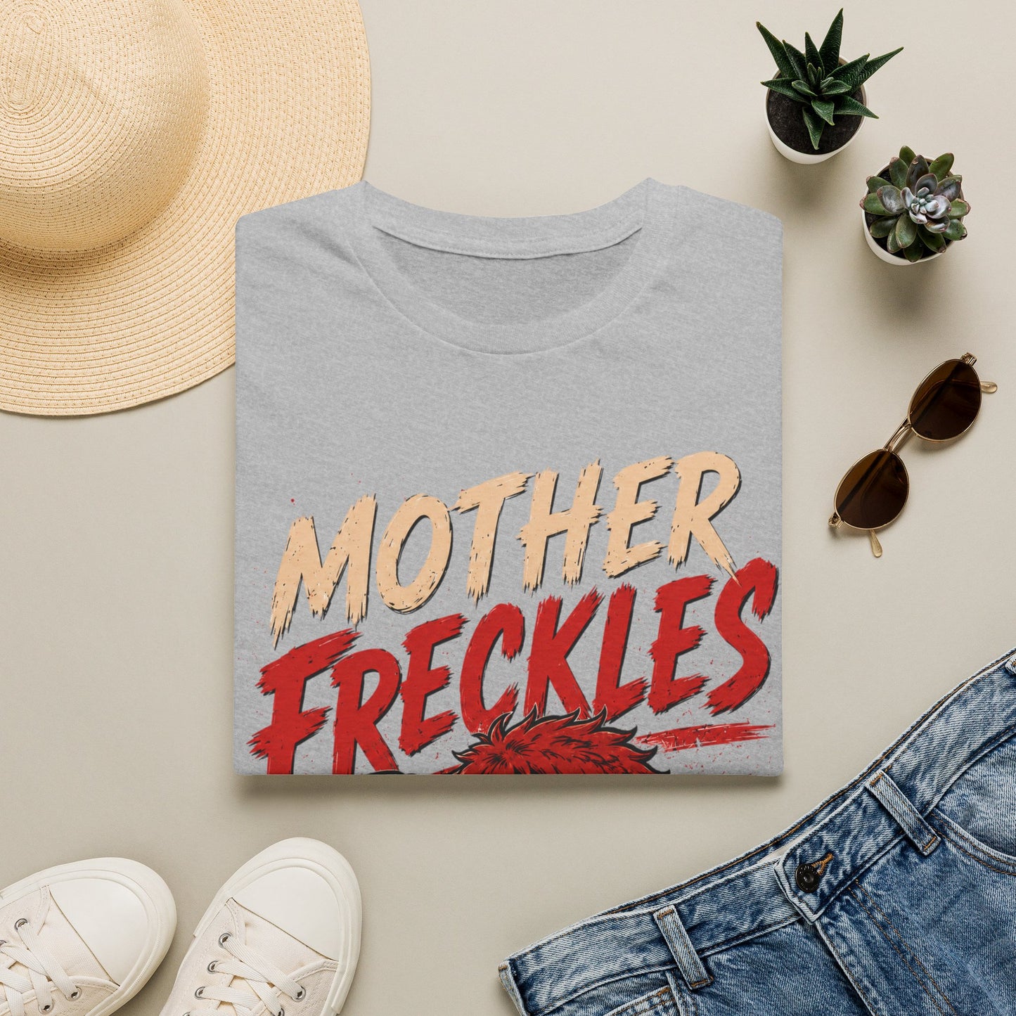T-Shirt — "Mother Freckles" Retro Graphic Tee for Fans & Comic Style Apparel