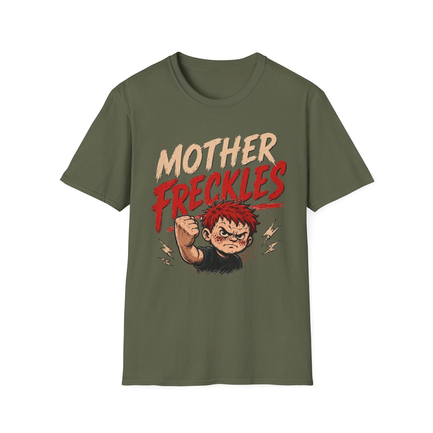 T-Shirt — "Mother Freckles" Retro Graphic Tee for Fans & Comic Style Apparel