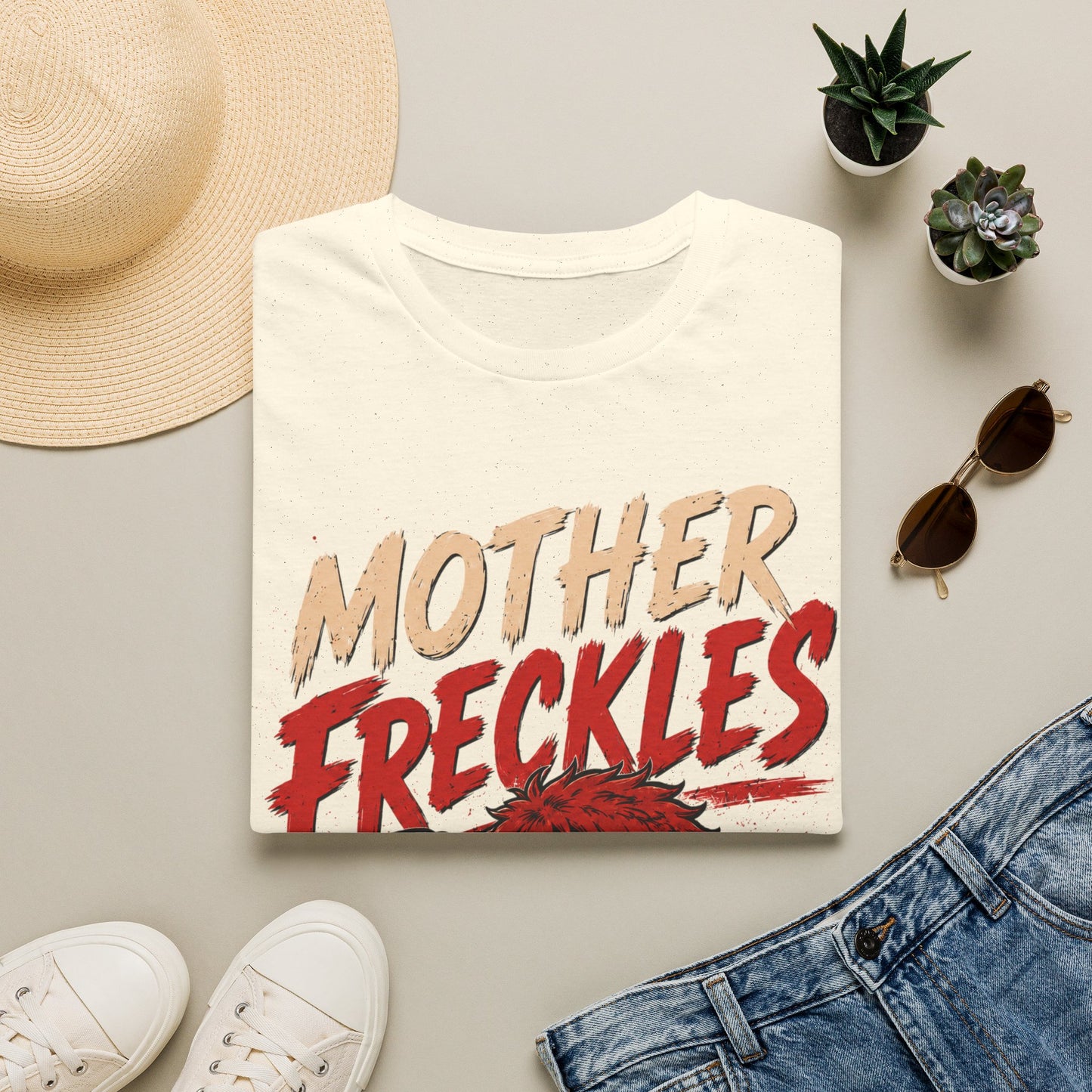T-Shirt — "Mother Freckles" Retro Graphic Tee for Fans & Comic Style Apparel