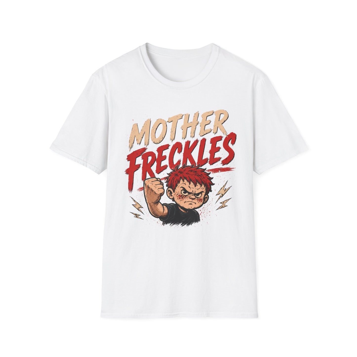 T-Shirt — "Mother Freckles" Retro Graphic Tee for Fans & Comic Style Apparel