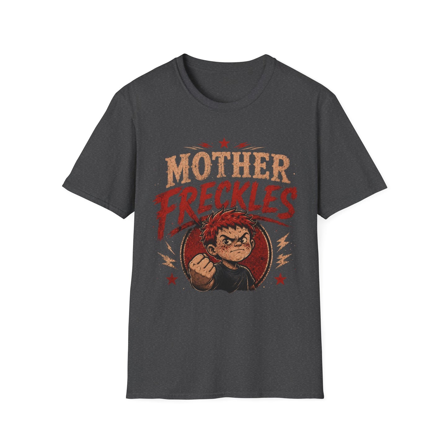 Mother Freckles Graphic T-Shirt – Funny Retro Comic Design for Women