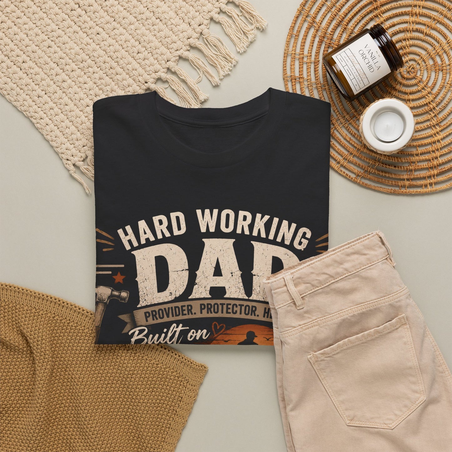 Hard Working Dad T-Shirt – Appreciated Every Single Day Fathers Day Tee