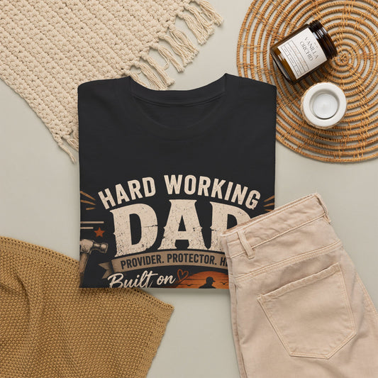 Hard Working Dad T-Shirt – Appreciated Every Single Day Fathers Day Tee
