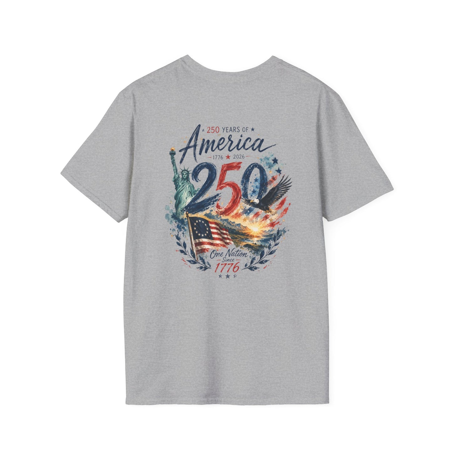 250th 4th of July T-Shirt — Independence Day Celebration Tee
