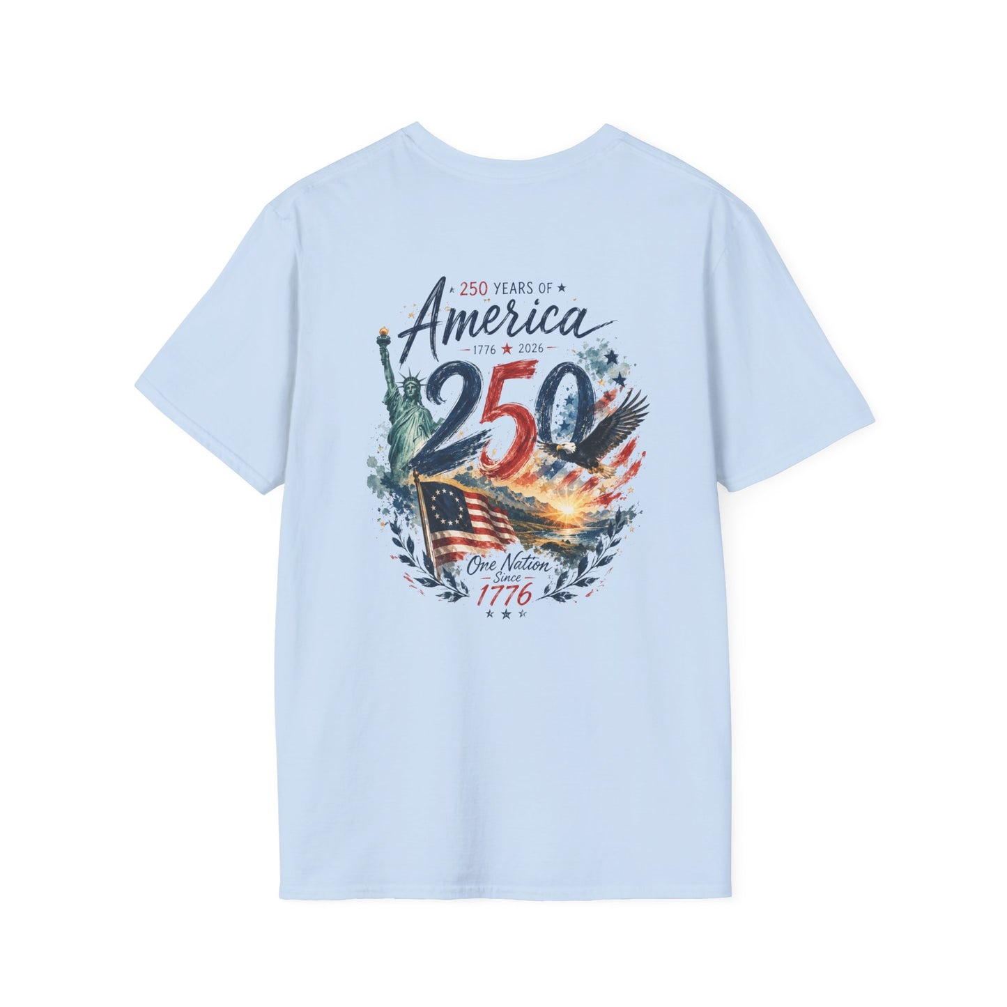 250th 4th of July T-Shirt — Independence Day Celebration Tee