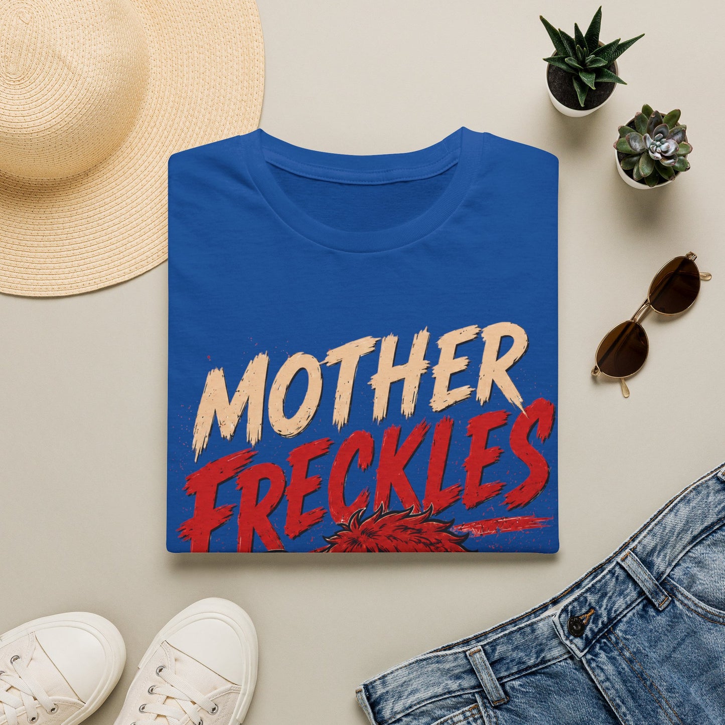 T-Shirt — "Mother Freckles" Retro Graphic Tee for Fans & Comic Style Apparel