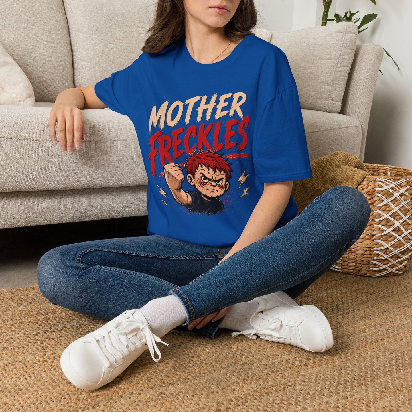 T-Shirt — "Mother Freckles" Retro Graphic Tee for Fans & Comic Style Apparel