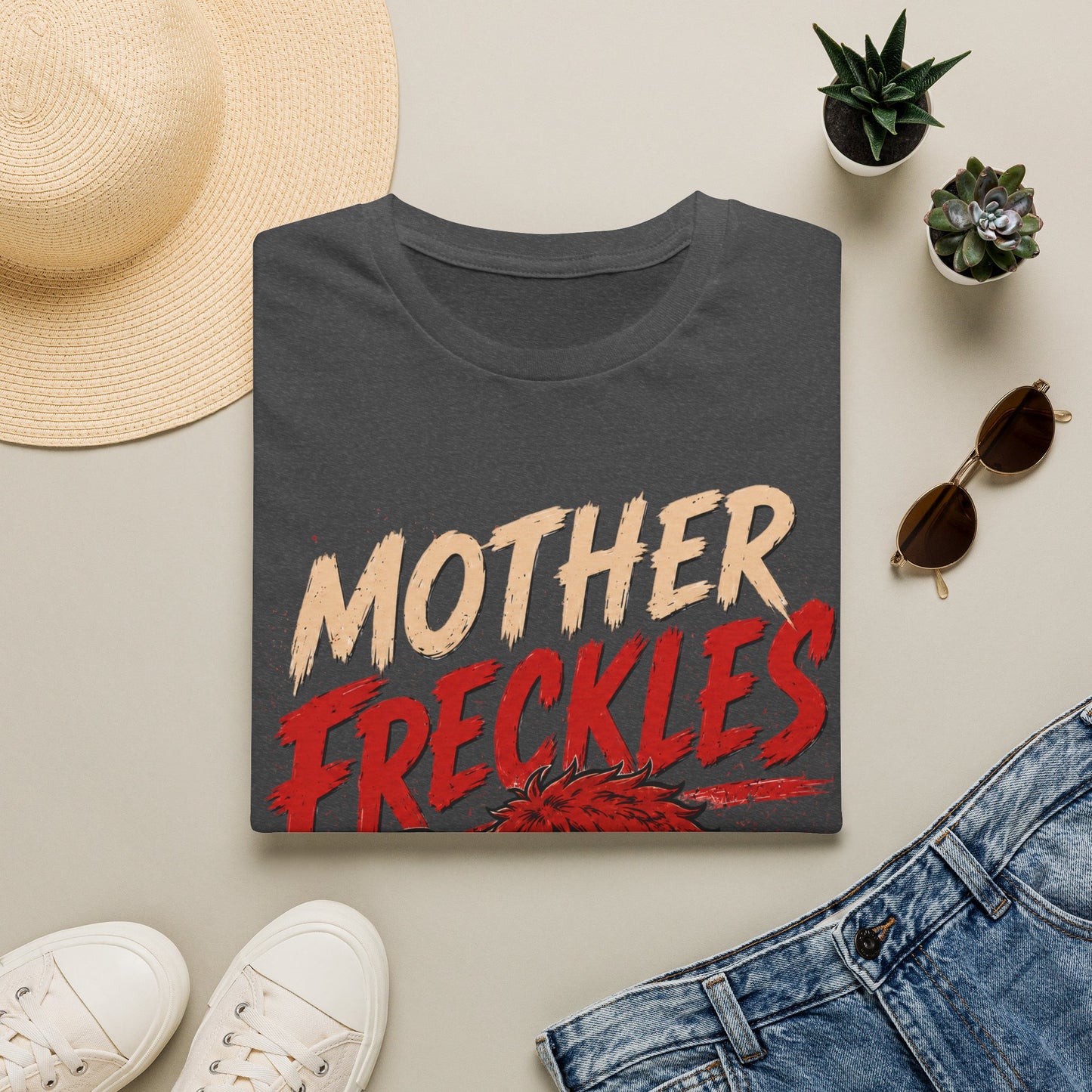 T-Shirt — "Mother Freckles" Retro Graphic Tee for Fans & Comic Style Apparel