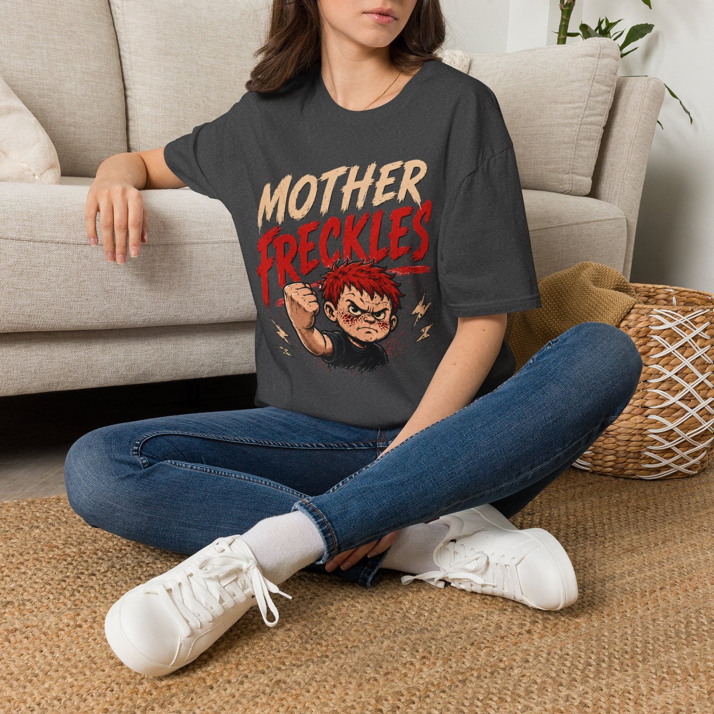 T-Shirt — "Mother Freckles" Retro Graphic Tee for Fans & Comic Style Apparel