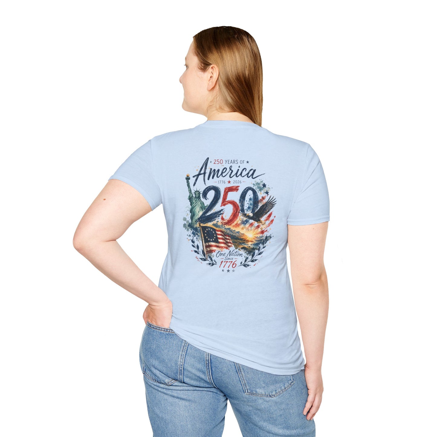 250th 4th of July T-Shirt — Independence Day Celebration Tee