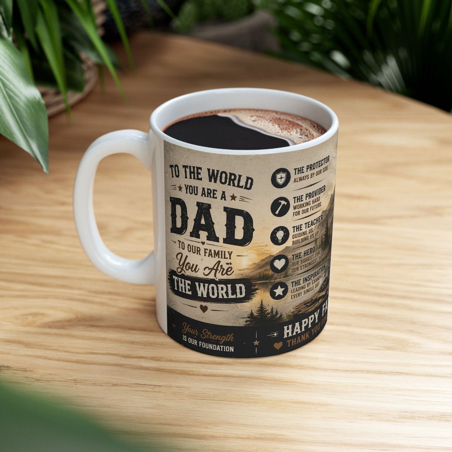 Father’s Day Ceramic Mug — Thank You for Everything (11oz/15oz)