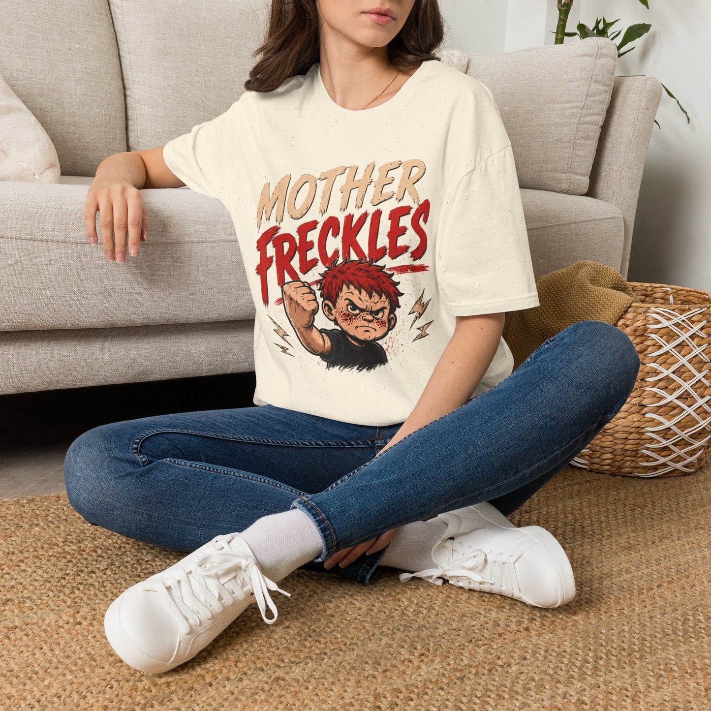 T-Shirt — "Mother Freckles" Retro Graphic Tee for Fans & Comic Style Apparel