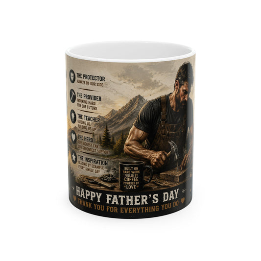Father’s Day Ceramic Mug — Thank You for Everything (11oz/15oz)