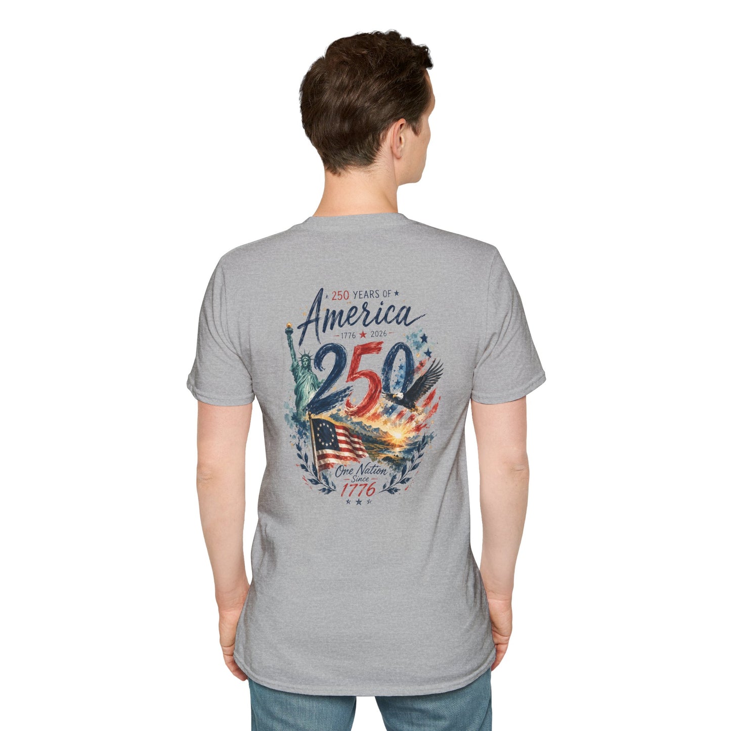 250th 4th of July T-Shirt — Independence Day Celebration Tee